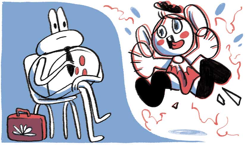 Order and Chaos - Pip Decks characters on the scales